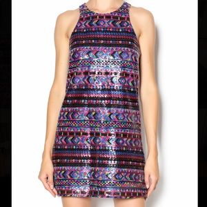 AMANDA UPRICHARD SEQUIN MINI DRESS. SIZE L. NEVER WORN